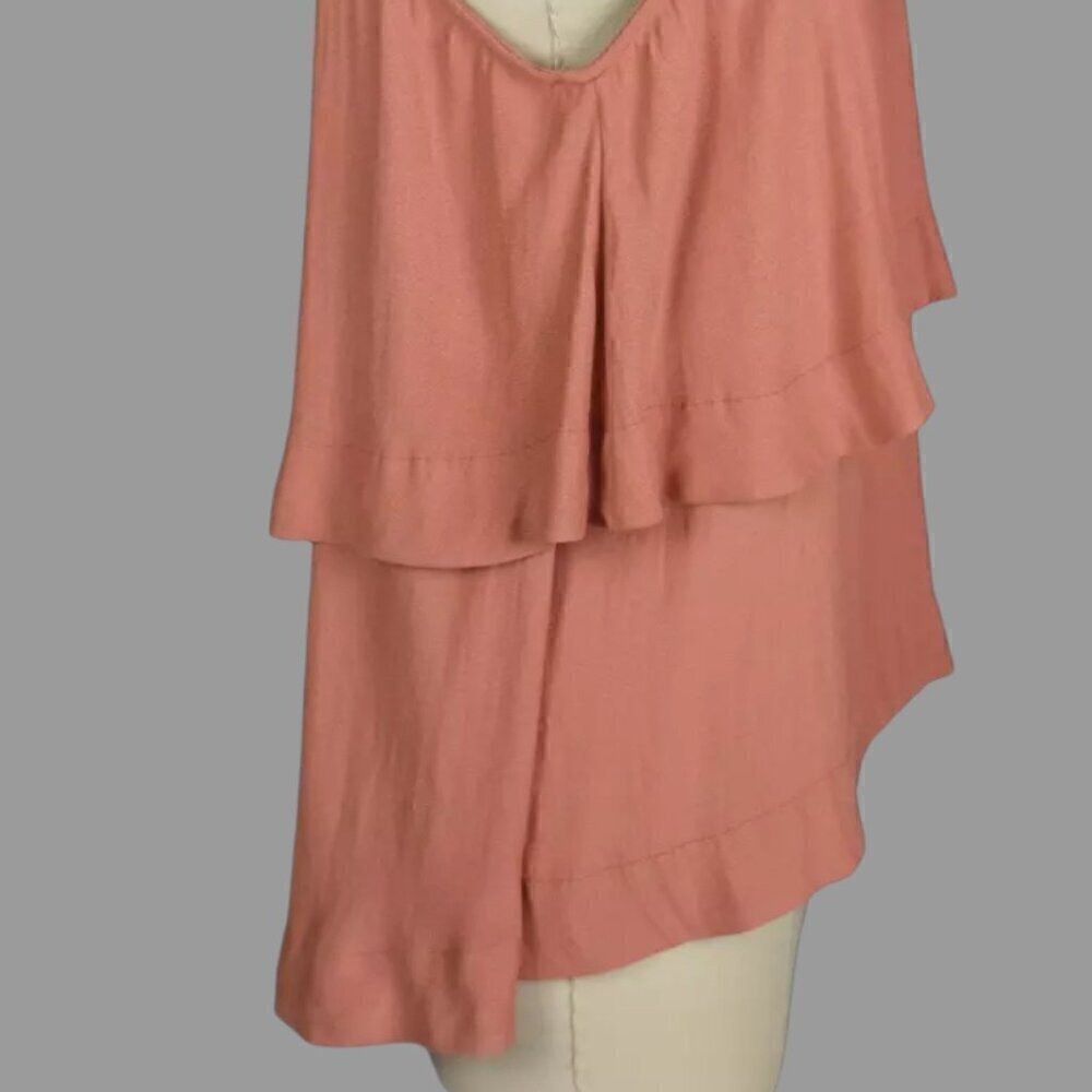 FREE PEOPLE LAYERS IN LOVE DARK APRICOT TUNIC TOP - Picture 3 of 7
